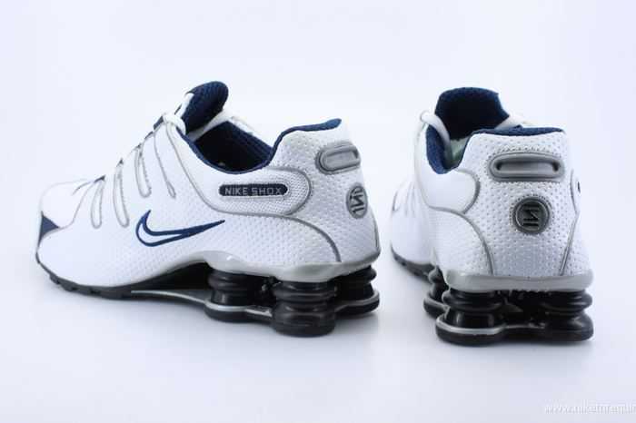 Blanc Et Bleu Marine Nike Shox Nz